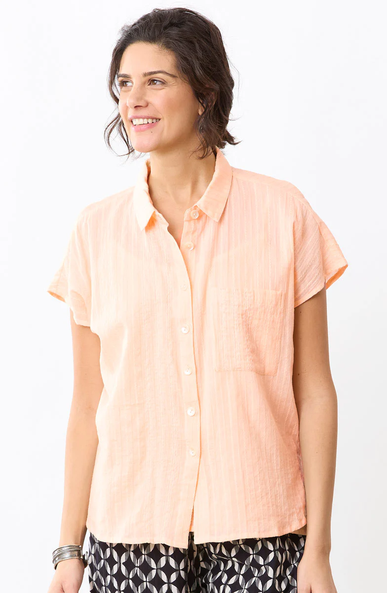 Adira Lightweight Cap-Sleeve Shirt - Image 13