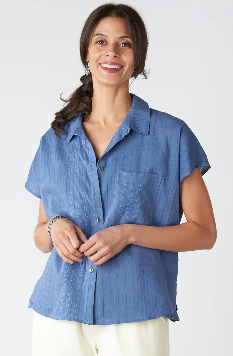 Adira Lightweight Cap-Sleeve Shirt - Image 20