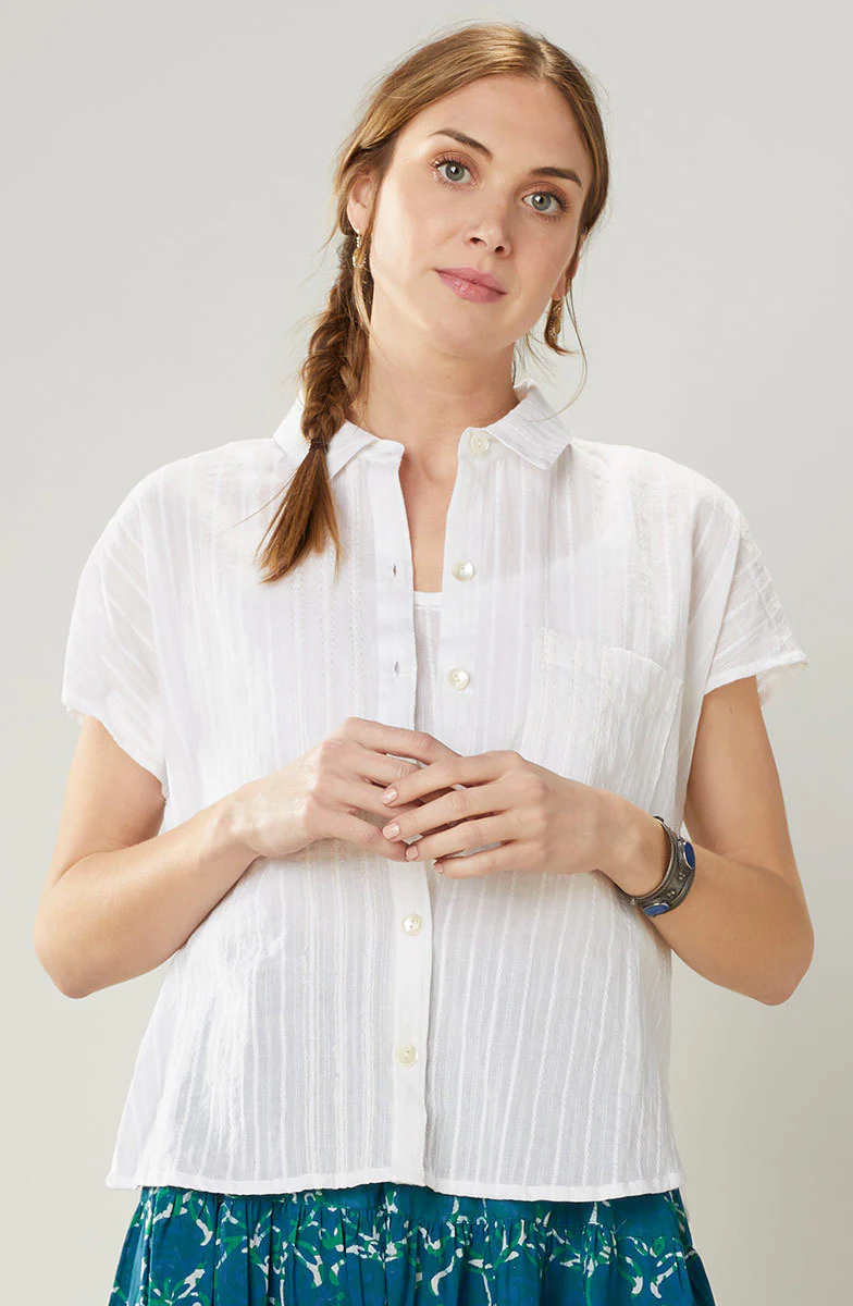 Adira Lightweight Cap-Sleeve Shirt - Image 27