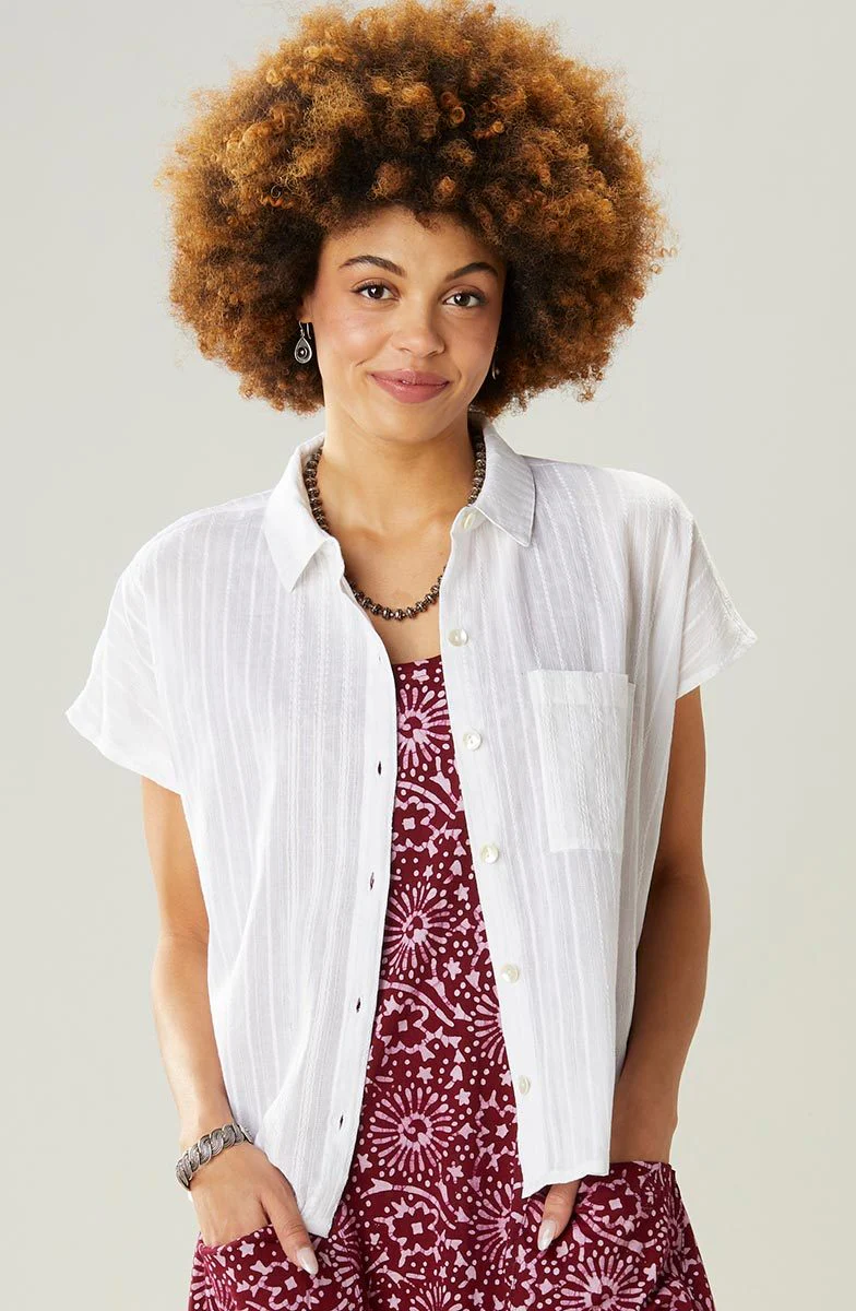 Adira Lightweight Cap-Sleeve Shirt - Image 30