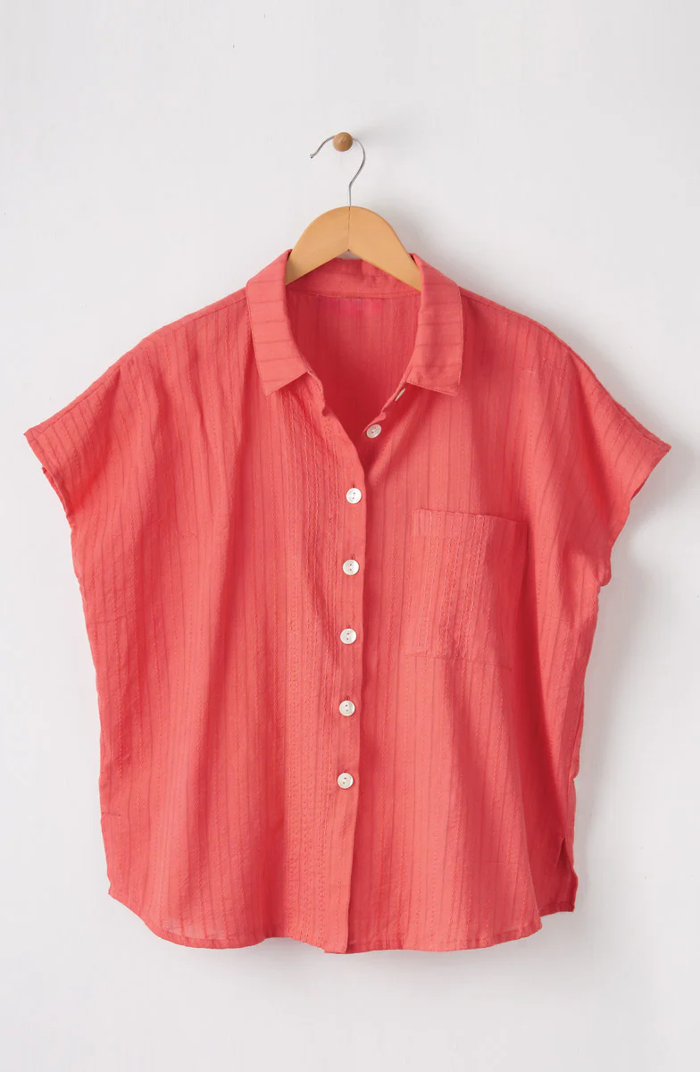 Adira Lightweight Cap-Sleeve Shirt - Image 8