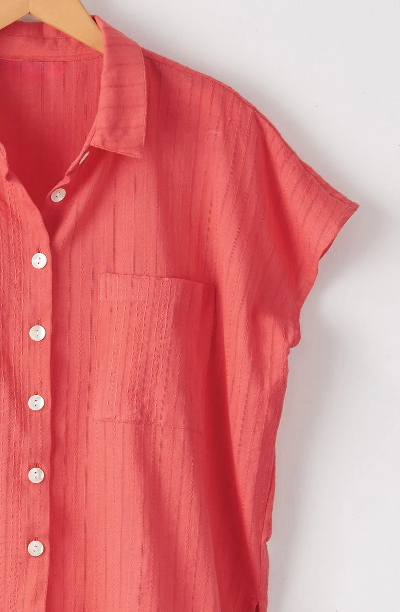 Adira Lightweight Cap-Sleeve Shirt - Image 9
