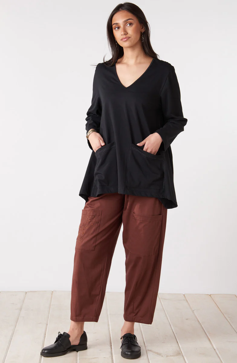 Agra Jersey Knit Barrel-Leg Pant - Image 26