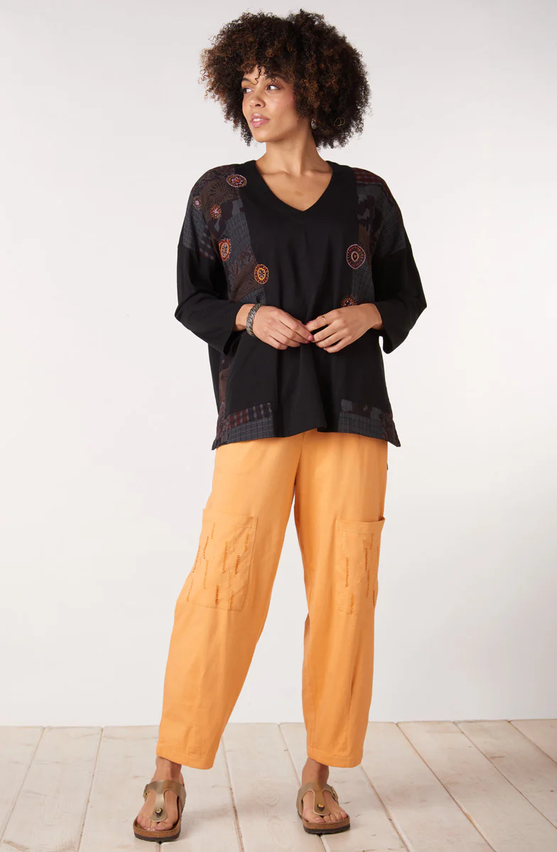Agra Jersey Knit Barrel-Leg Pant - Image 7