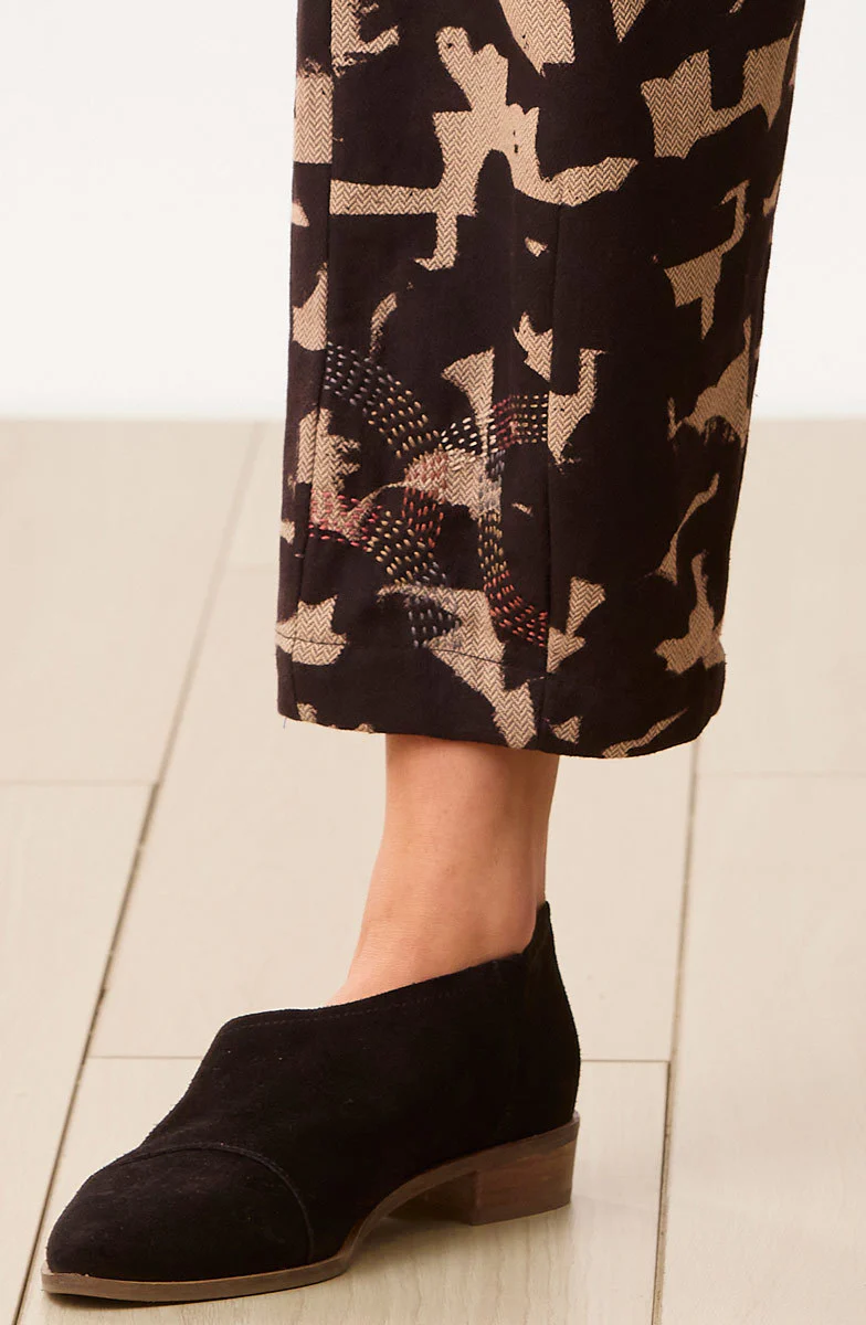 Agra Barrel-Leg Pant - Black/Cement - Image 2