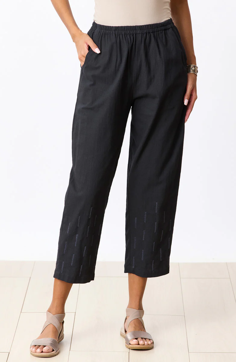 Akola Pull-On Tapered Leg Pant - Black - Image 3