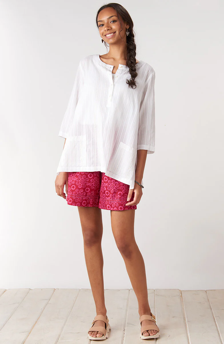 Aksa Pull-On Shorts - Raspberry - Image 4