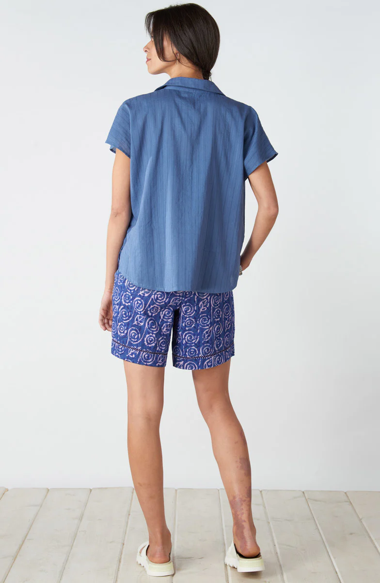 Aksa Pull-On Shorts - Tranquil blue/Multi - Image 5