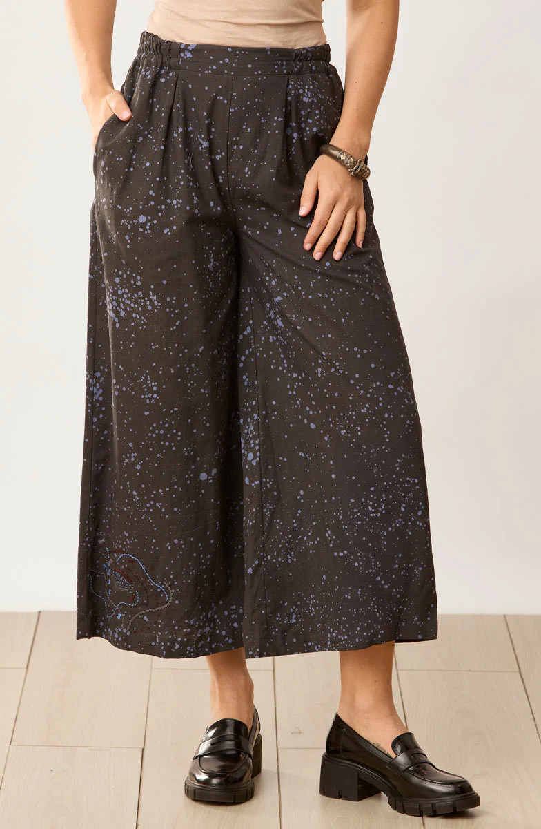 Anjula Wide-Leg Pant - Fossil/Periwinkle - Image 3
