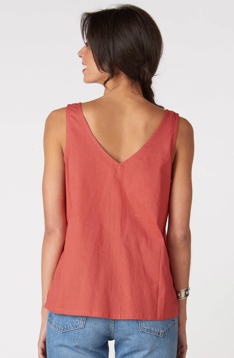 Ashvi Organic Cotton V-Neck Tank - Image 10