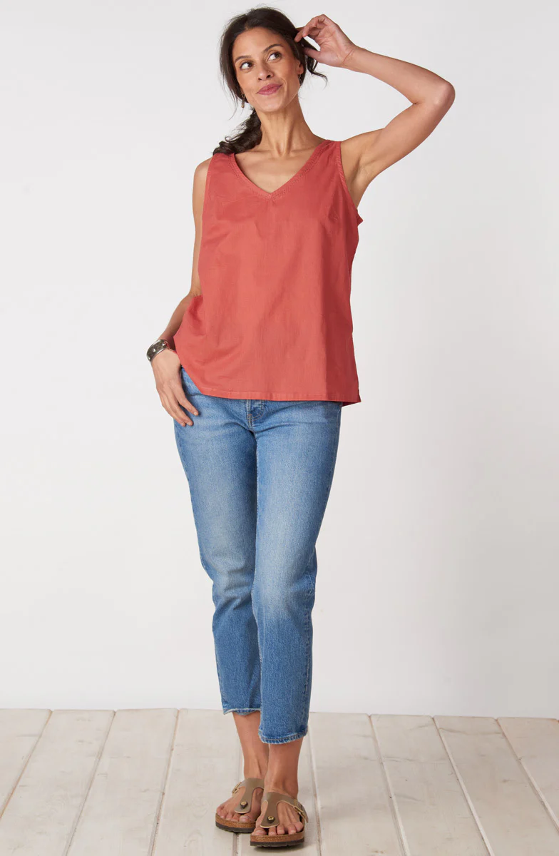 Ashvi Organic Cotton V-Neck Tank - Image 11