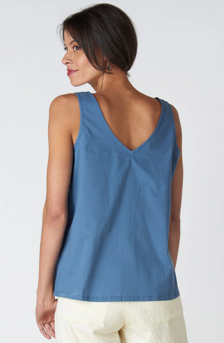 Ashvi Organic Cotton V-Neck Tank - Image 4