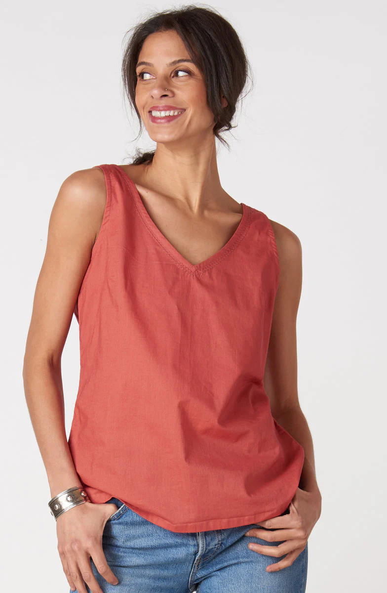 Ashvi Organic Cotton V-Neck Tank - Image 8