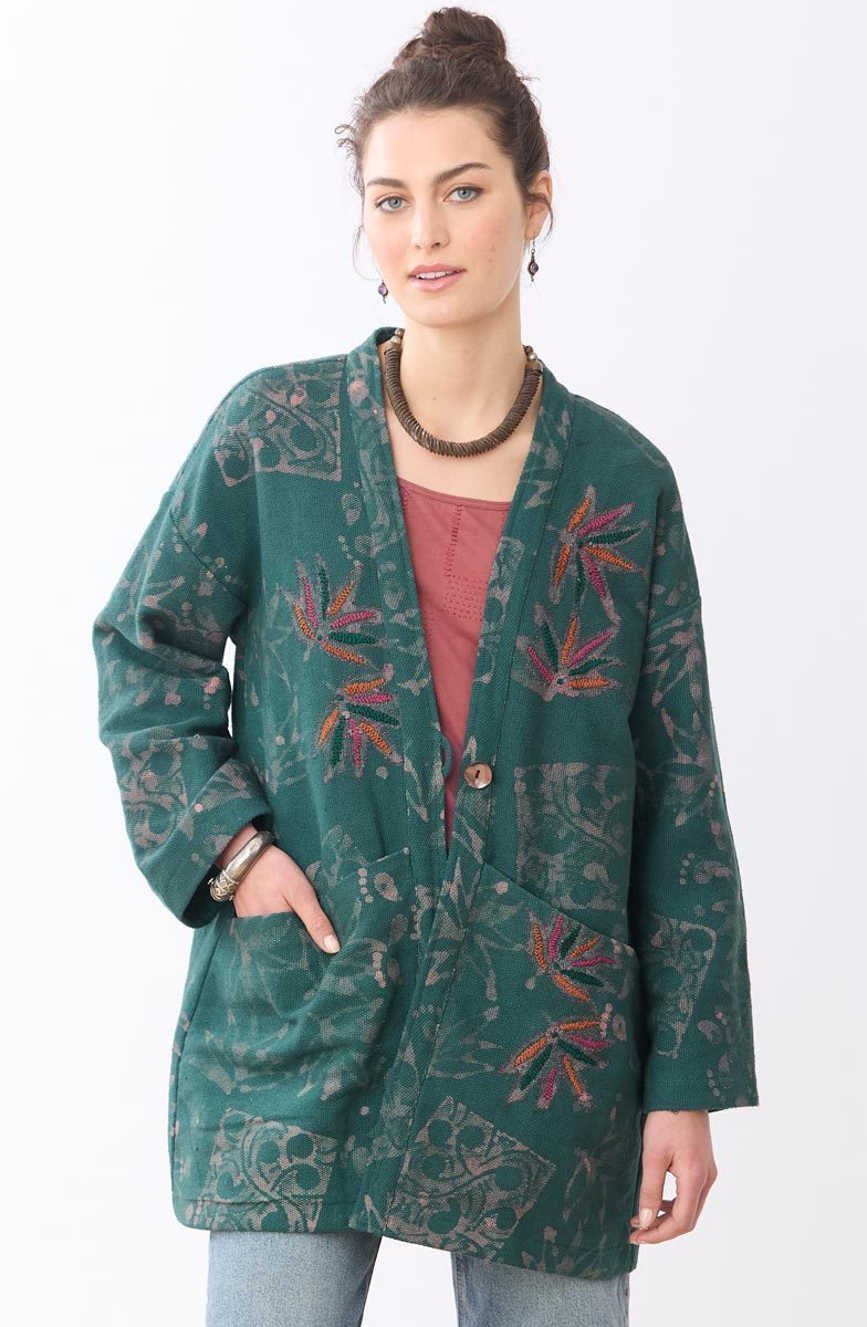 Assam Topper Jacket - Forest/Multi - Image 4