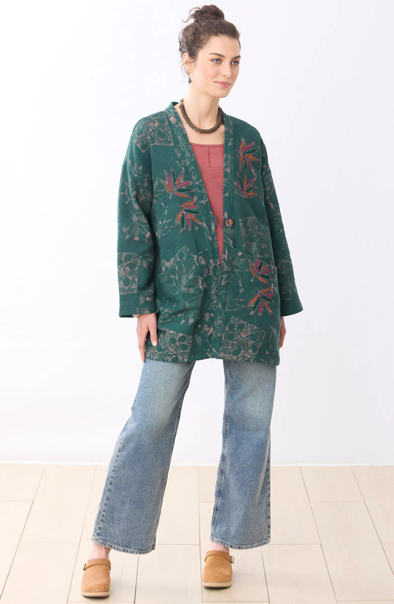 Assam Topper Jacket - Forest/Multi - Image 5