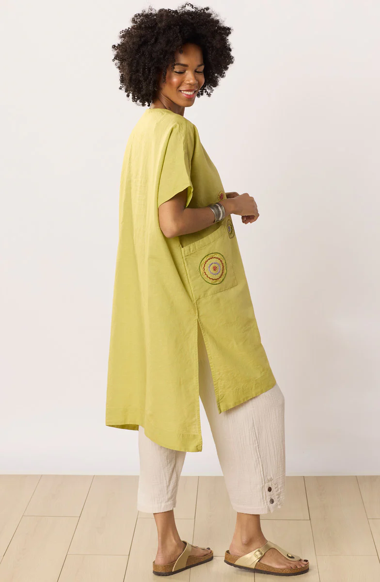 Bhadra Linen Cotton Side Slit Tunic - Image 10