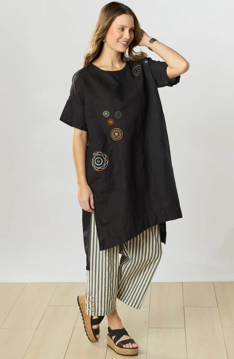 Bhadra Linen Cotton Side Slit Tunic - Image 4