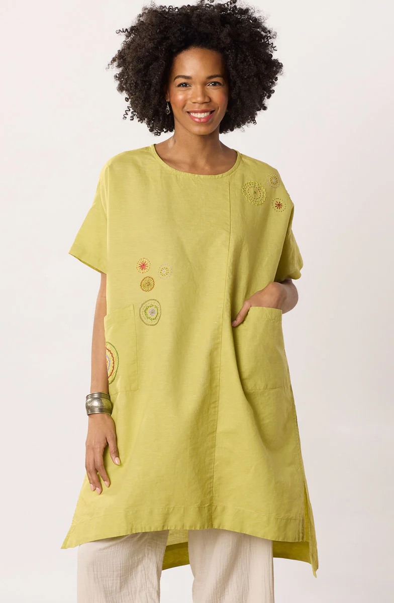 Bhadra Linen Cotton Side Slit Tunic - Image 7