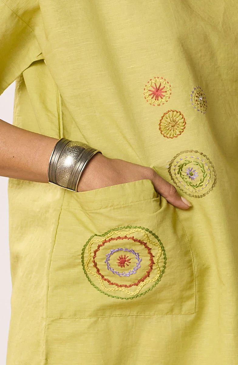Bhadra Linen Cotton Side Slit Tunic - Image 8