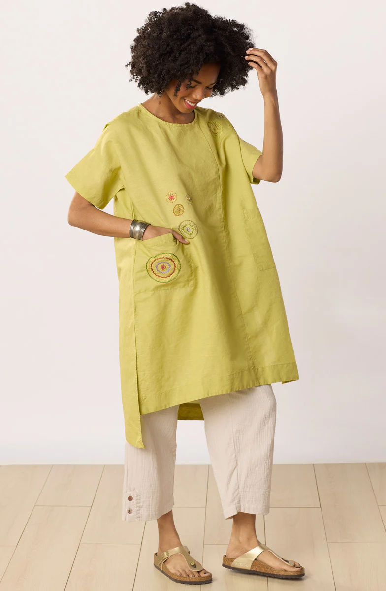 Bhadra Linen Cotton Side Slit Tunic - Image 9