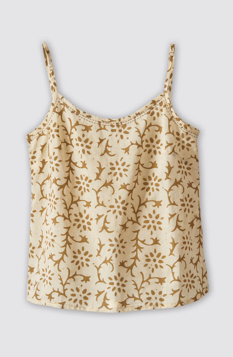 Adjustable Straps Cami - Straw