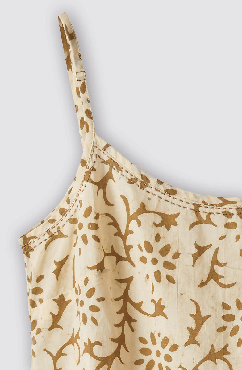 Adjustable Straps Cami - Straw - Image 2