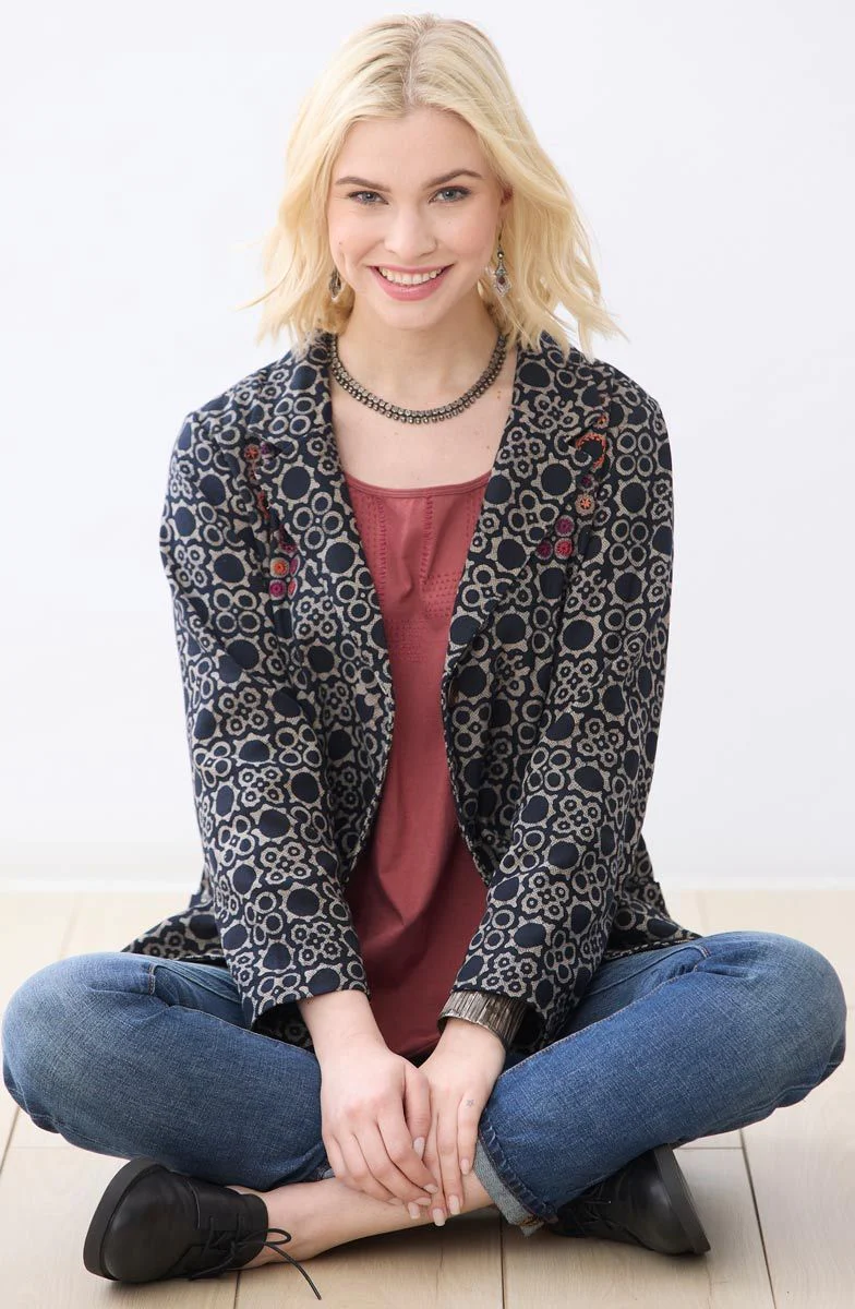 Charu Casual Blazer - Black - Image 7