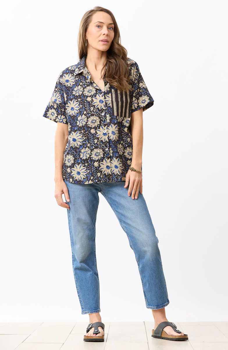 Chennai Camp Shirt - Black/Multi - Image 5