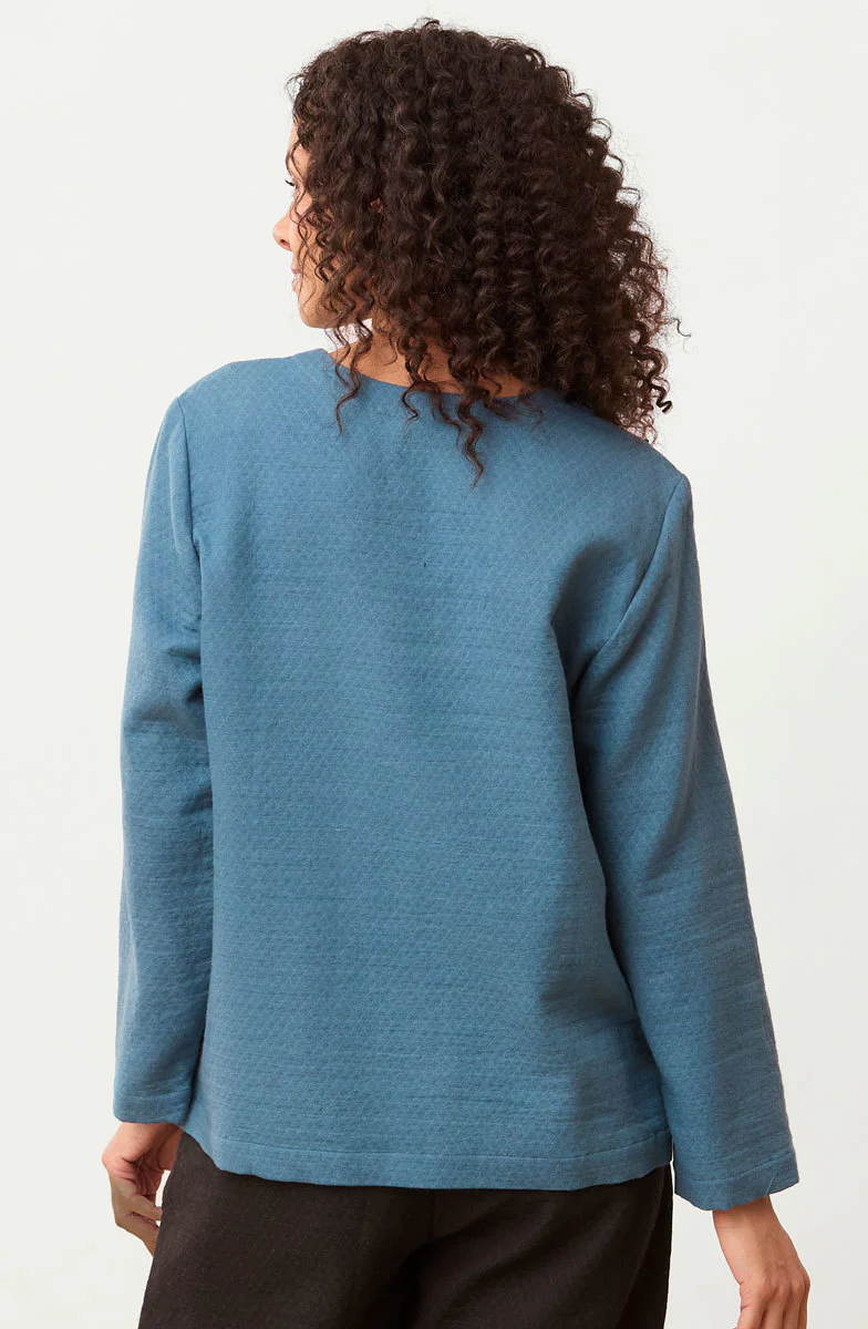 Deepa V-Neck Matelassé Top - Image 27