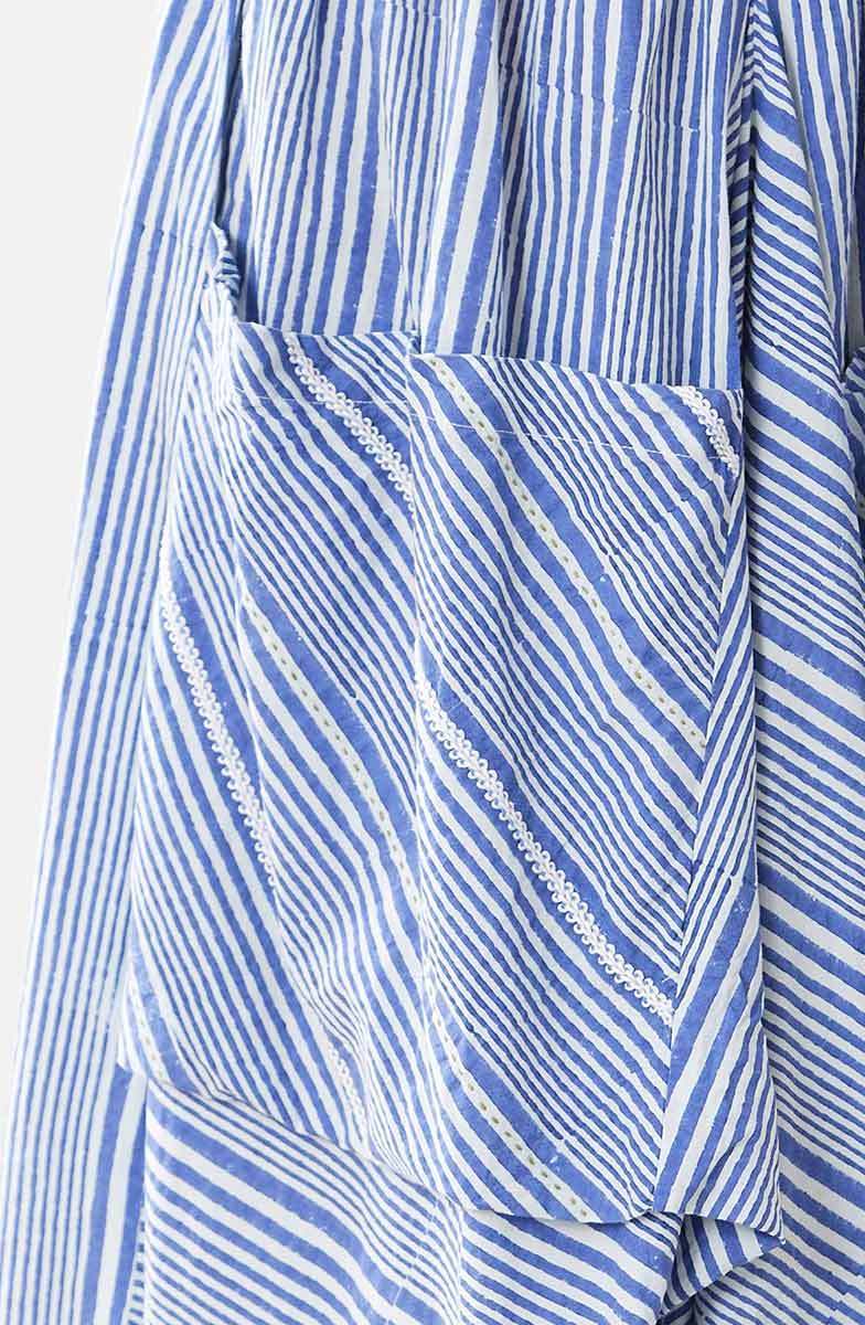 Deepali Organic Skirt - Sapphire/Cool white - Image 3