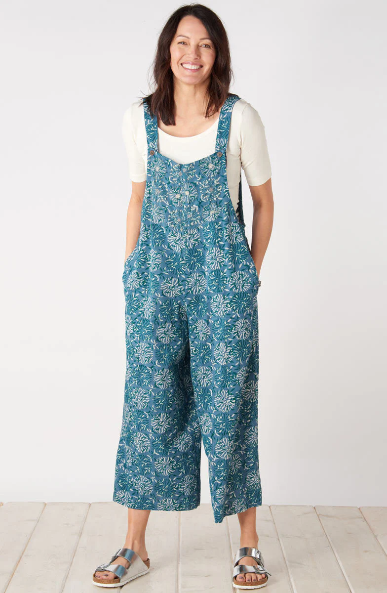 Deepti Cropped Overalls - Summer night