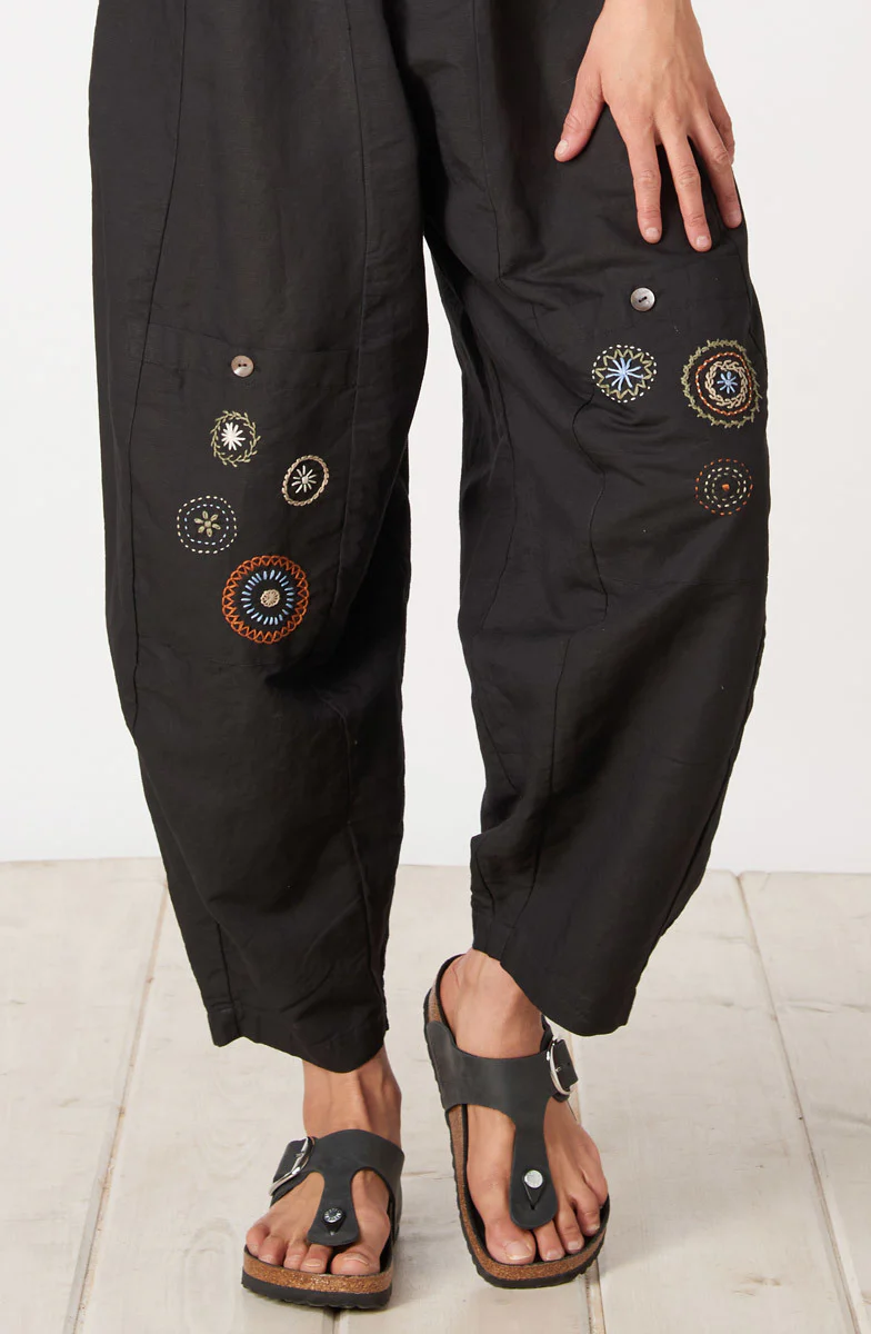 Field Linen Cotton Pull-On Lantern-Leg Pant - Image 3