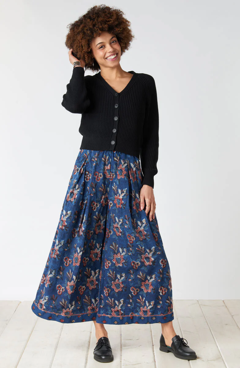 Natural Dye Gaucho Pant - Indigo - Image 2