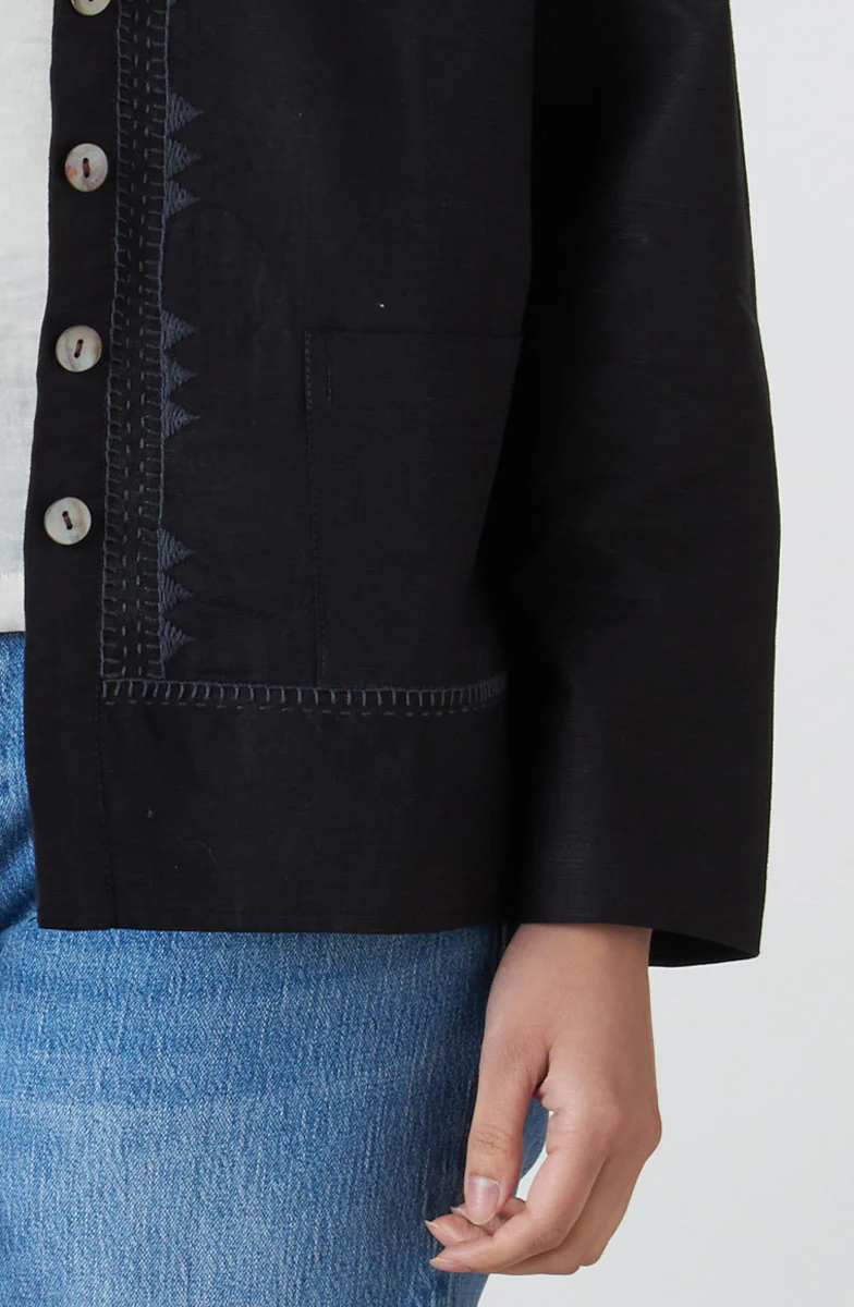 Harini Linen Cotton Boxy Jacket - Image 10