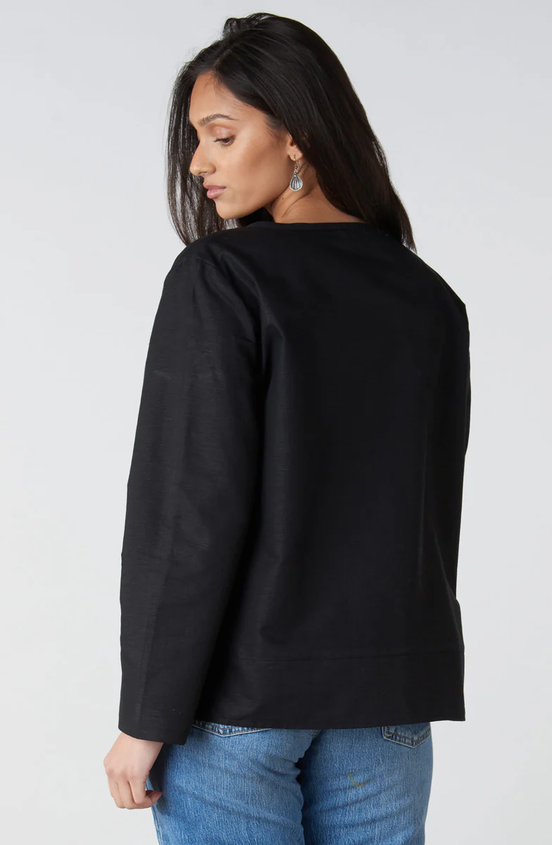 Harini Linen Cotton Boxy Jacket - Image 12