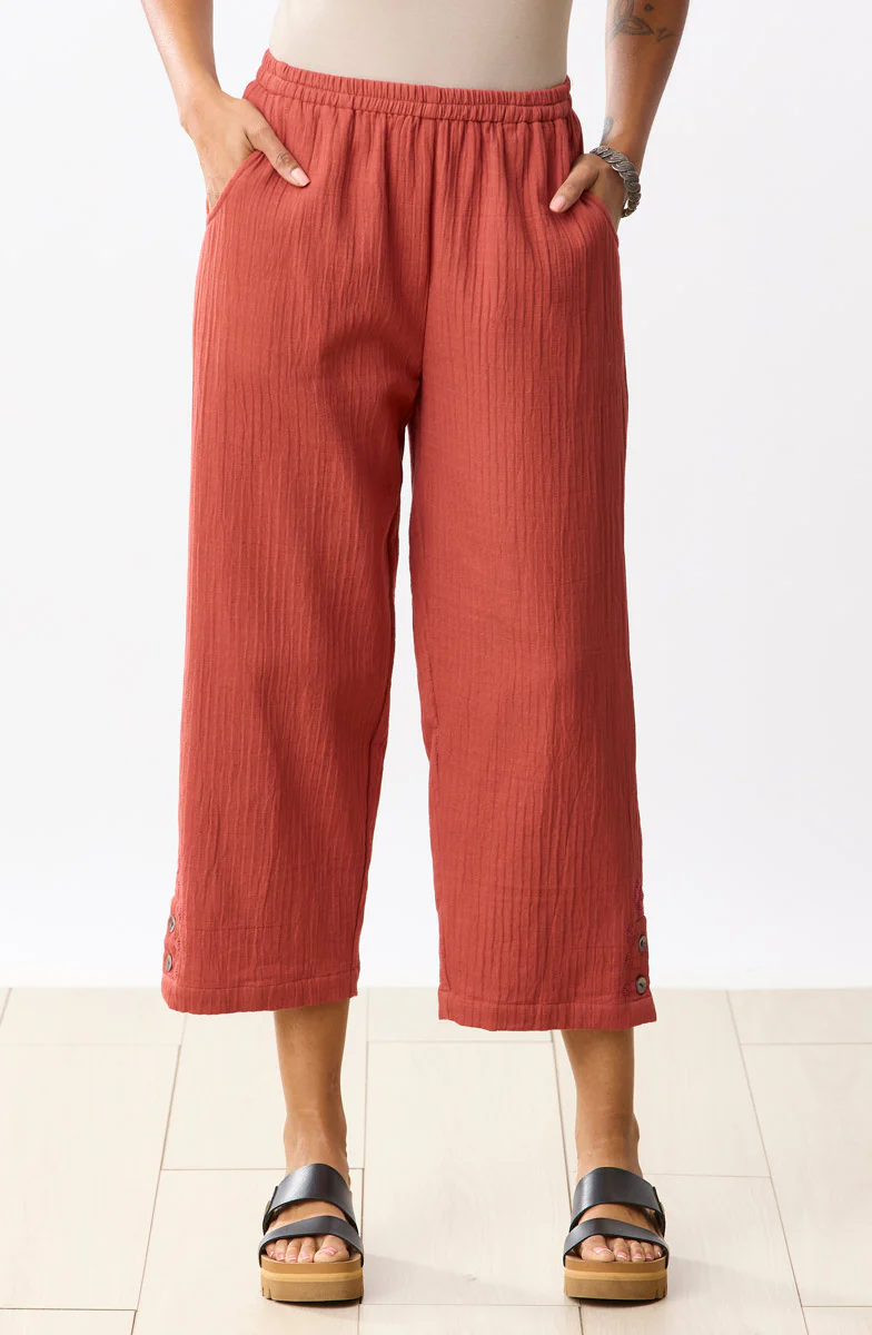 Kesari Cotton Dobby Gauze Crop Pant - Image 14