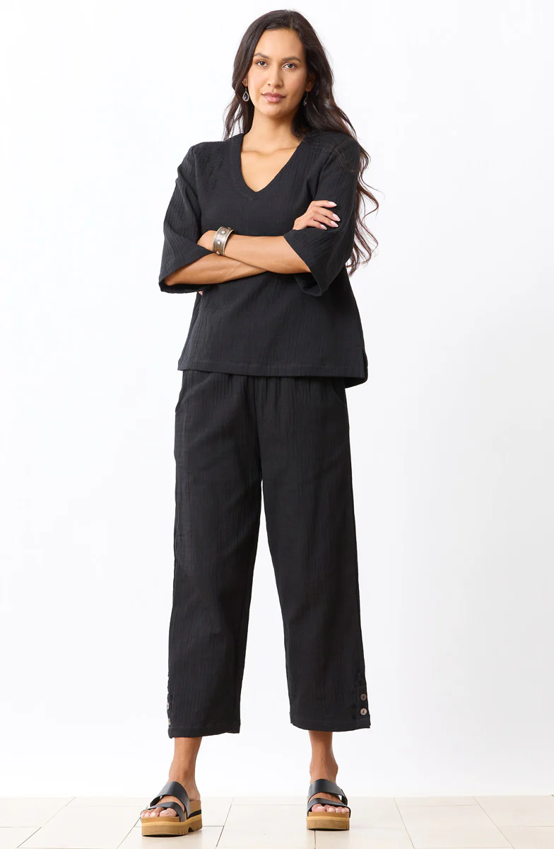 Kesari Cotton Dobby Gauze Crop Pant - Image 30