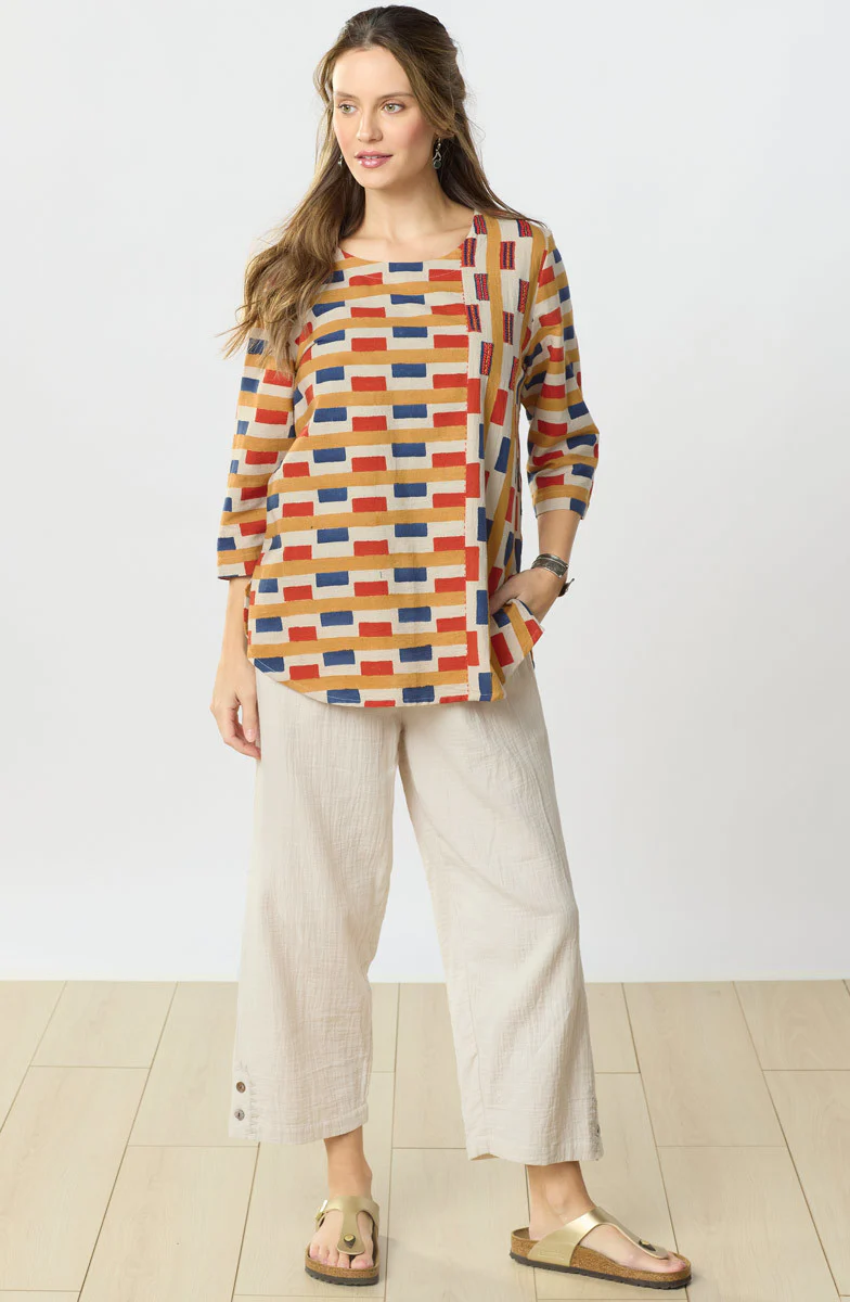 Kesari Cotton Double Gauze Crop Pant - Image 14