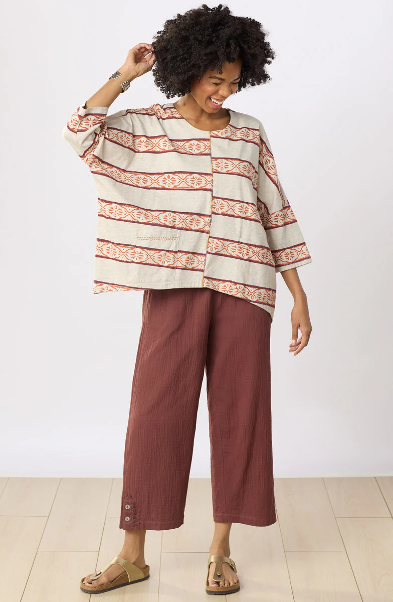 Kesari Cotton Double Gauze Crop Pant - Image 26