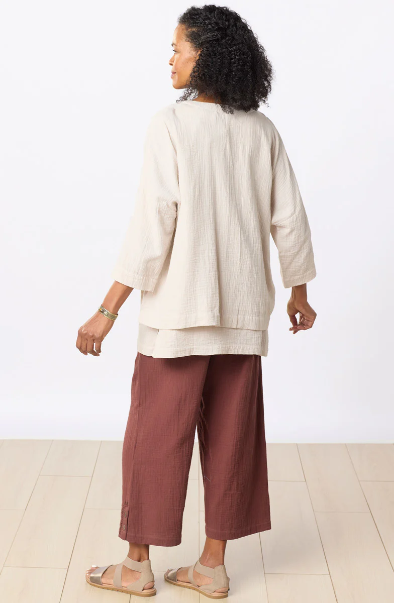 Kesari Cotton Double Gauze Crop Pant - Image 28