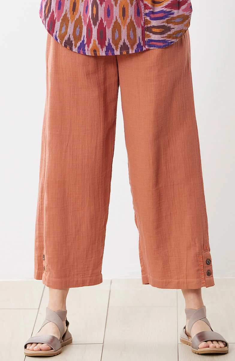 Kesari Cotton Double Gauze Crop Pant - Image 33