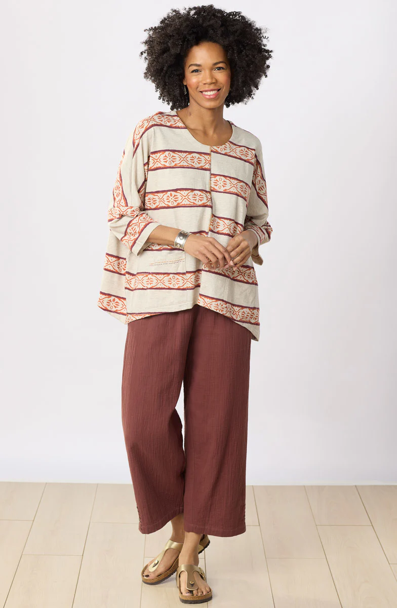 Kesari Cotton Double Gauze Crop Pant - Image 39