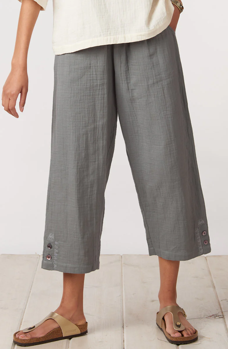 Kesari Cotton Double Gauze Crop Pant - Image 42