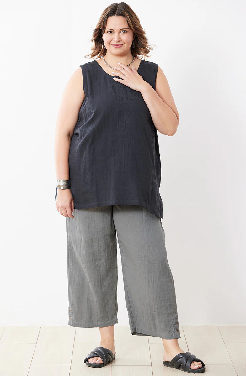 Kesari Cotton Double Gauze Crop Pant - Image 45
