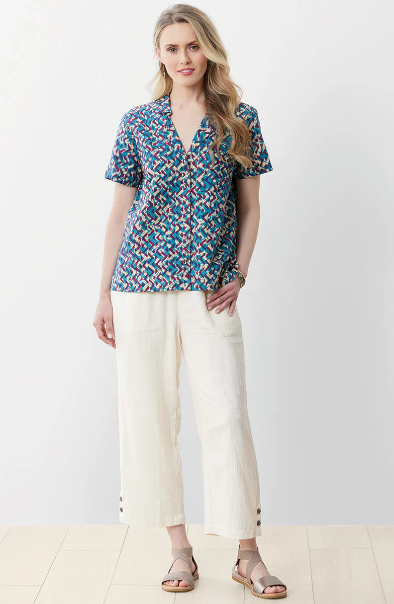 Kesari Cotton Double Gauze Crop Pant - Image 48