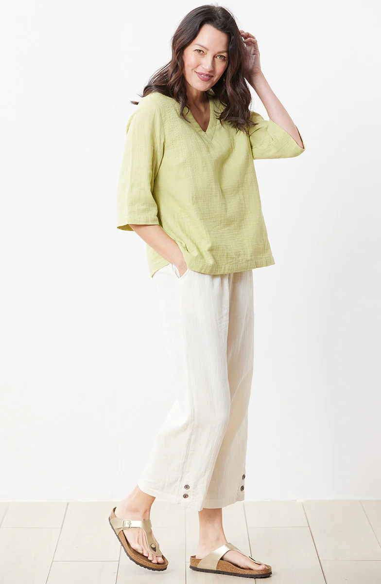 Kesari Cotton Double Gauze Crop Pant - Image 51