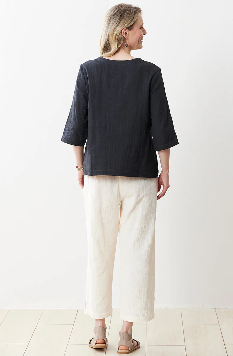 Kesari Cotton Double Gauze Crop Pant - Image 53