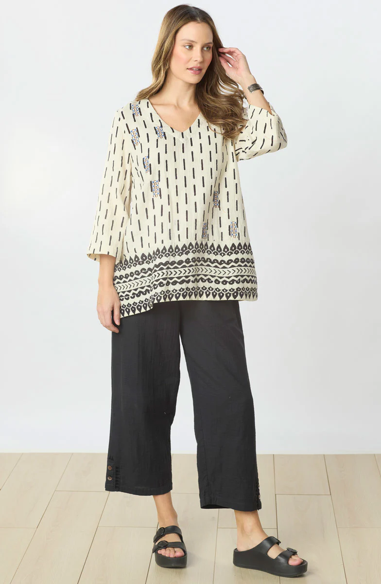 Kesari Cotton Double Gauze Crop Pant - Image 55