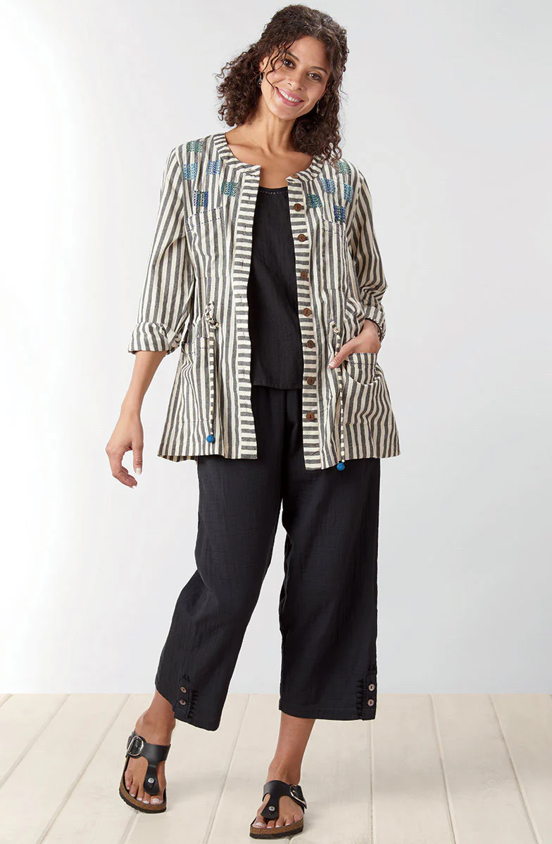 Kesari Cotton Double Gauze Crop Pant - Image 58