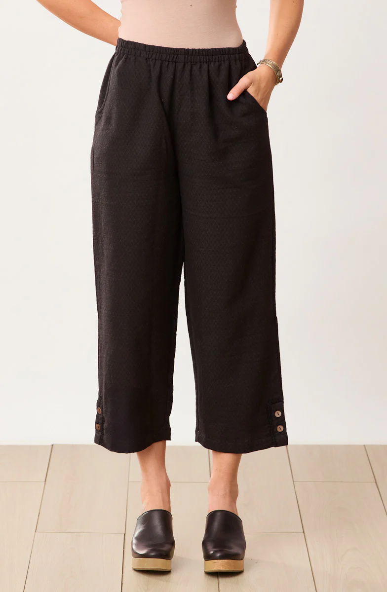 Kesari Matelassé Pull-On Crop Pant - Image 8